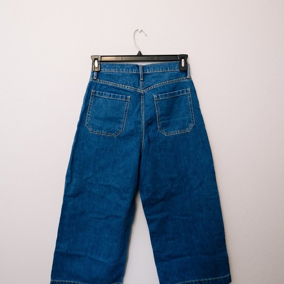 NWT JAPAN EXCLUSIVE Banana Republic High-Rise Wide-Leg Crop Jeans - Picture 4 of 4